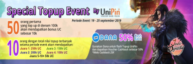 Special top up with UniPin